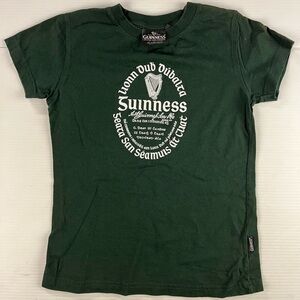 Guinness Green Girls Tee with Circular Logo 10-12 Official